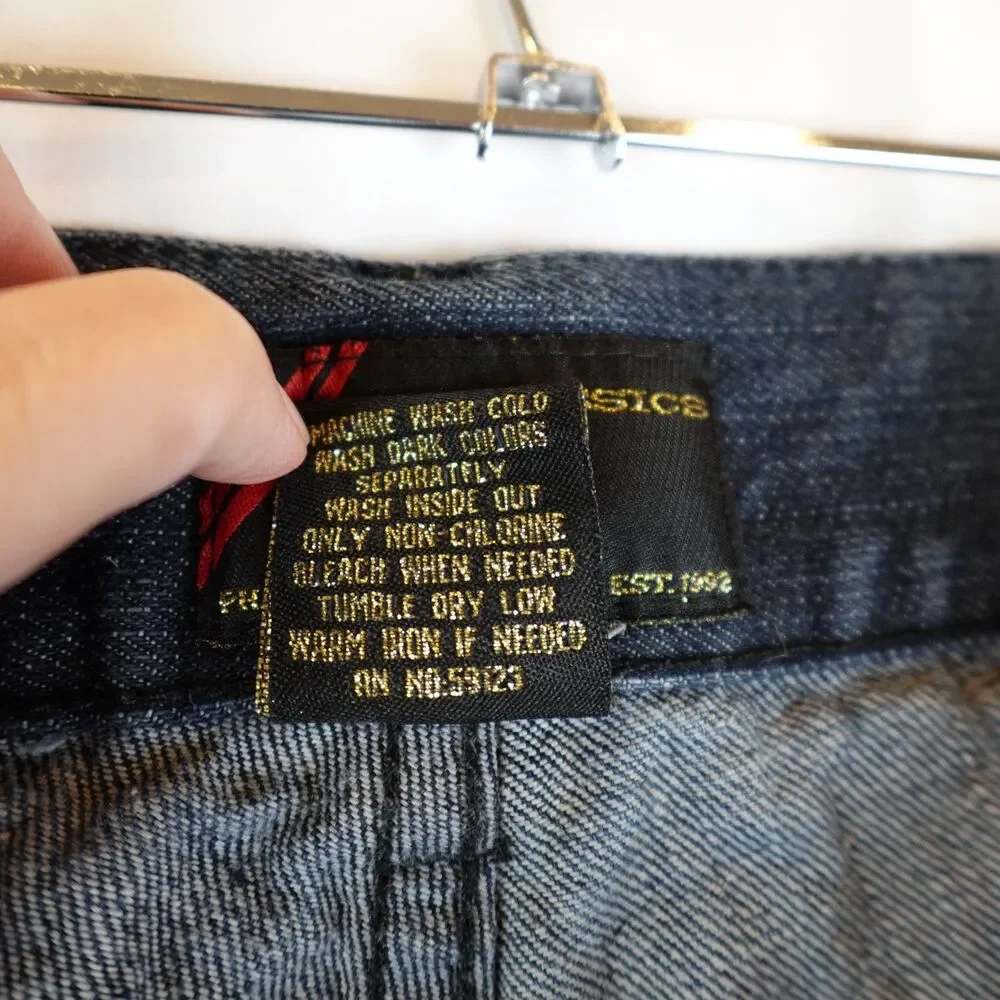 Phat Farm Phat Classics Men’s Jeans 42x29 Embroidered Logo Baggy Y2K Streetwear